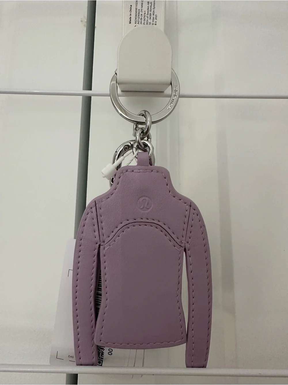 lululemon athletica Lavender Mini Jacket Keyring